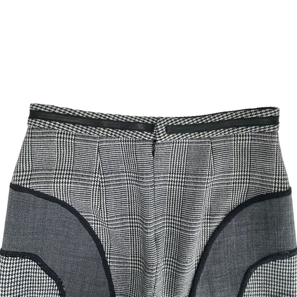 JEAN PAUL GAULTIER PANELED SHEATH HOUNDSTOOTH CHECK PLAID TAILORED PENCIL SKIRT - Picture 7 of 14